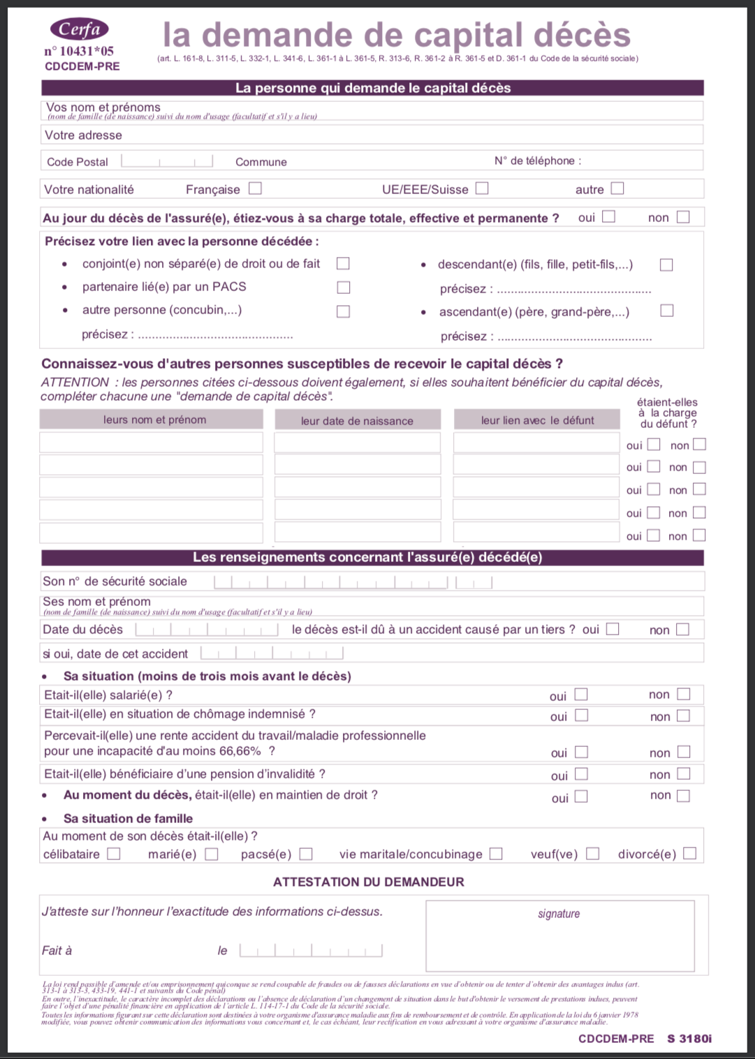 assurance vie capital décès