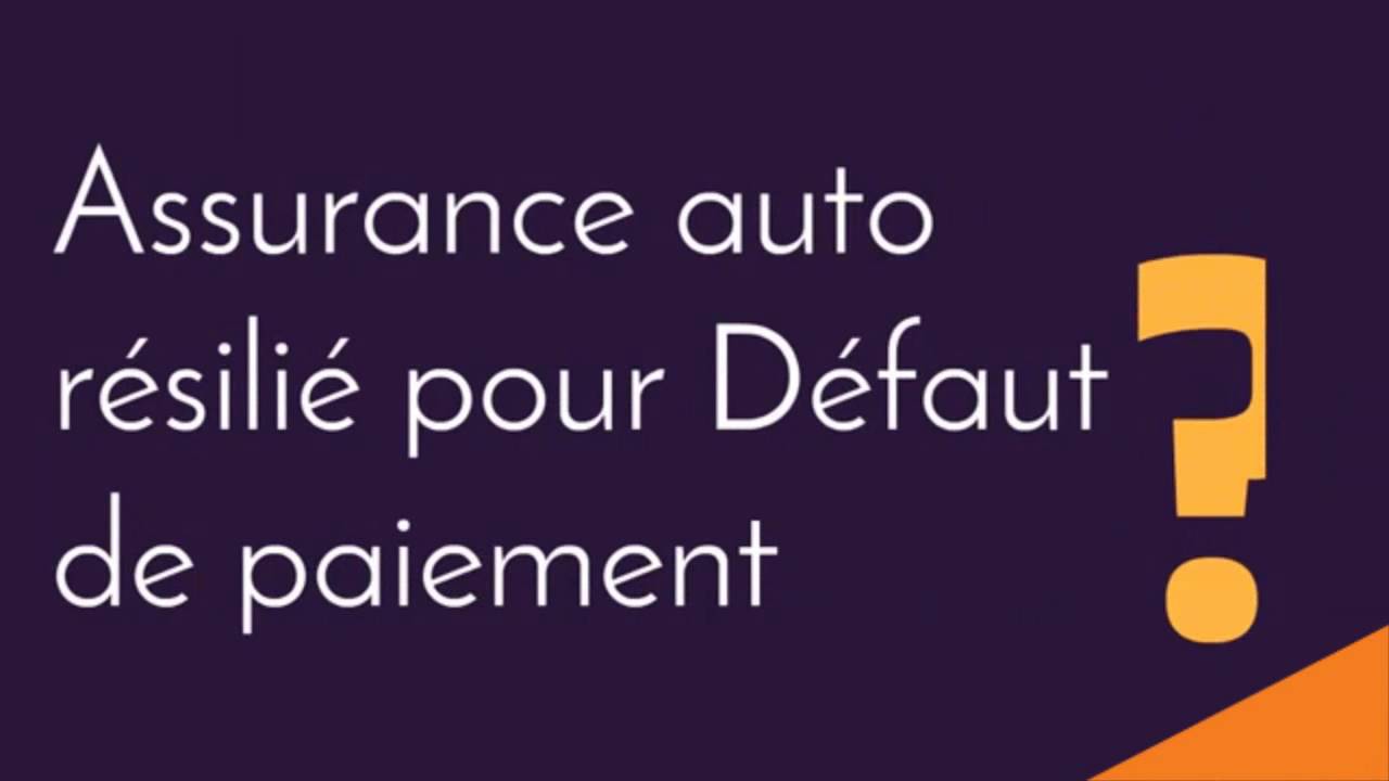 assurance auto pour résilié pas cher