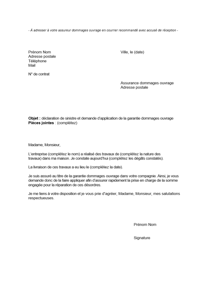 assurance dommage ouvrage maaf