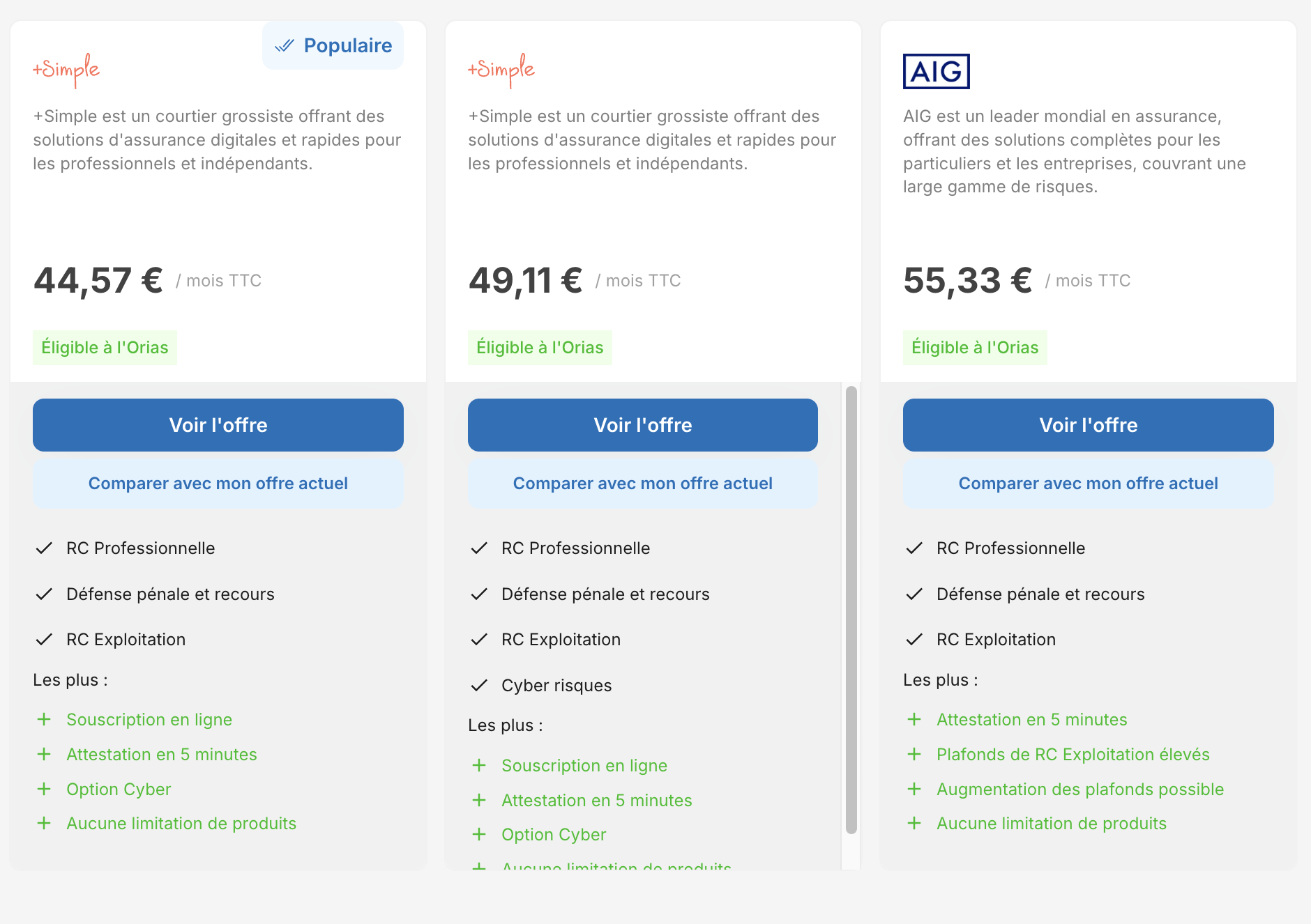 prix assurance rc pro